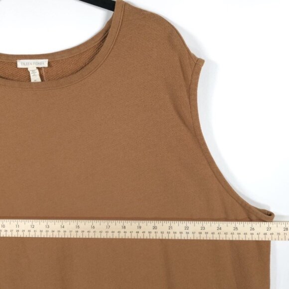 NWOT EILEEN FISHER ORGANIC‎ COTTON Crew Nk Tank Jersey Dress Peru Made Size 3X - Picture 8 of 13